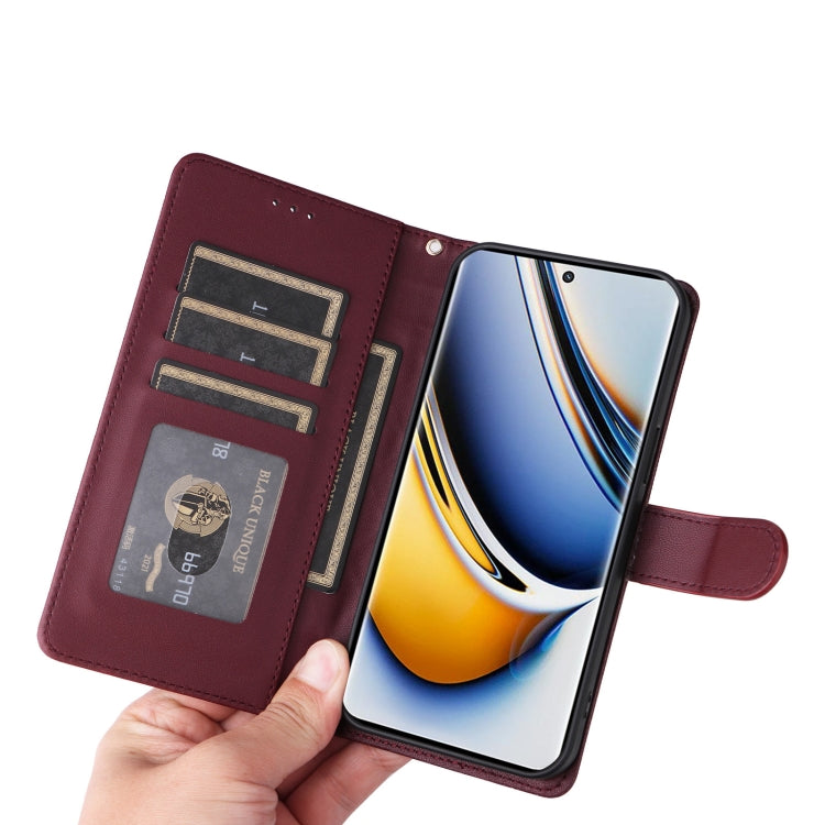 For Realme 11 Pro+ Diamond Lattice Leather Flip Phone Case