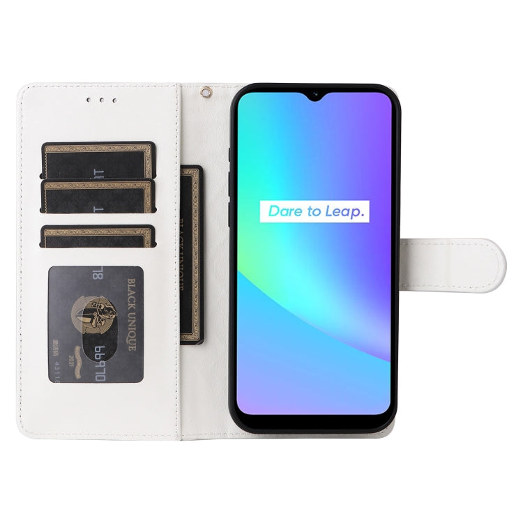 For Realme C15 / C25 / 7i Diamond Lattice Leather Flip Phone Case