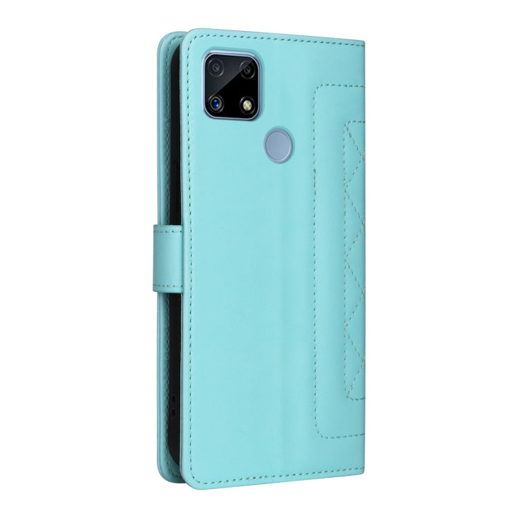 For Realme C15 / C25 / 7i Diamond Lattice Leather Flip Phone Case
