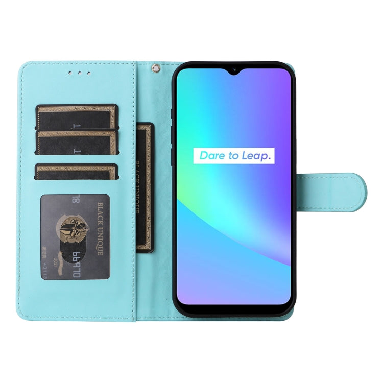 For Realme C15 / C25 / 7i Diamond Lattice Leather Flip Phone Case