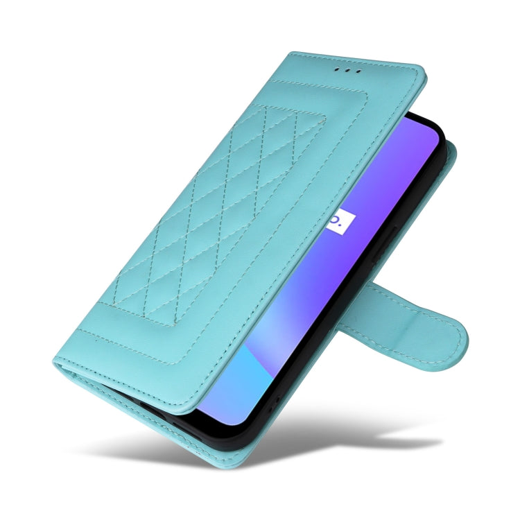 For Realme C15 / C25 / 7i Diamond Lattice Leather Flip Phone Case