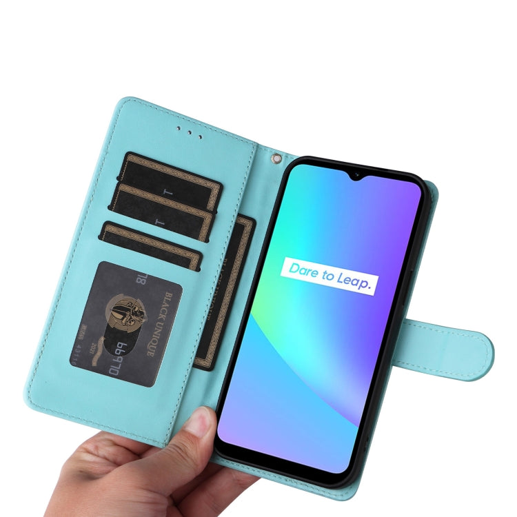 For Realme C15 / C25 / 7i Diamond Lattice Leather Flip Phone Case
