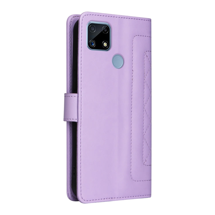For Realme C15 / C25 / 7i Diamond Lattice Leather Flip Phone Case