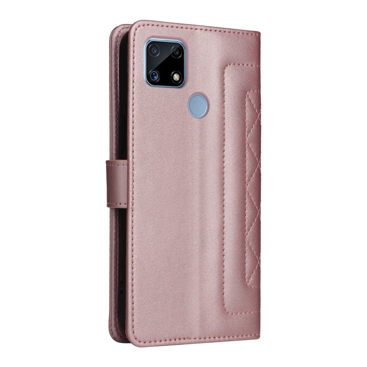 For Realme C15 / C25 / 7i Diamond Lattice Leather Flip Phone Case