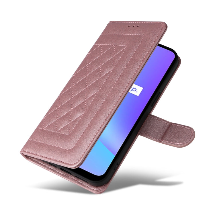For Realme C15 / C25 / 7i Diamond Lattice Leather Flip Phone Case