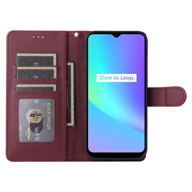 For Realme C15 / C25 / 7i Diamond Lattice Leather Flip Phone Case