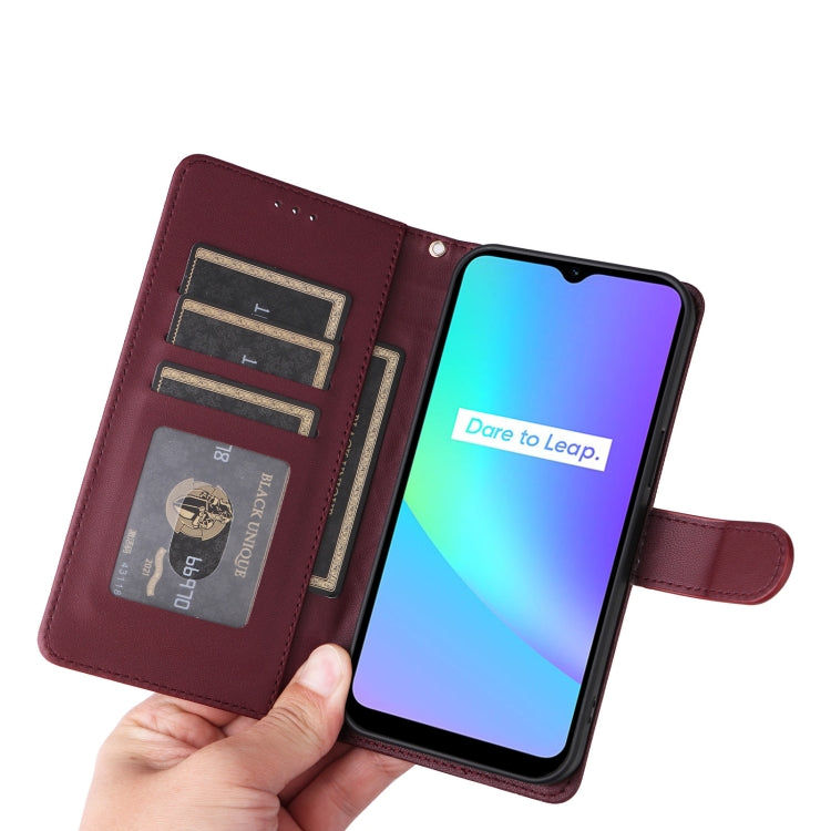 For Realme C15 / C25 / 7i Diamond Lattice Leather Flip Phone Case