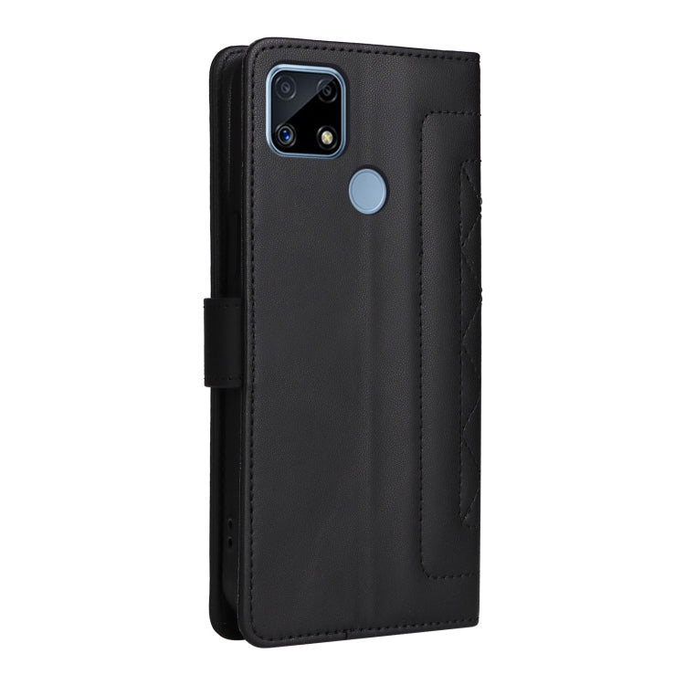 For Realme C15 / C25 / 7i Diamond Lattice Leather Flip Phone Case