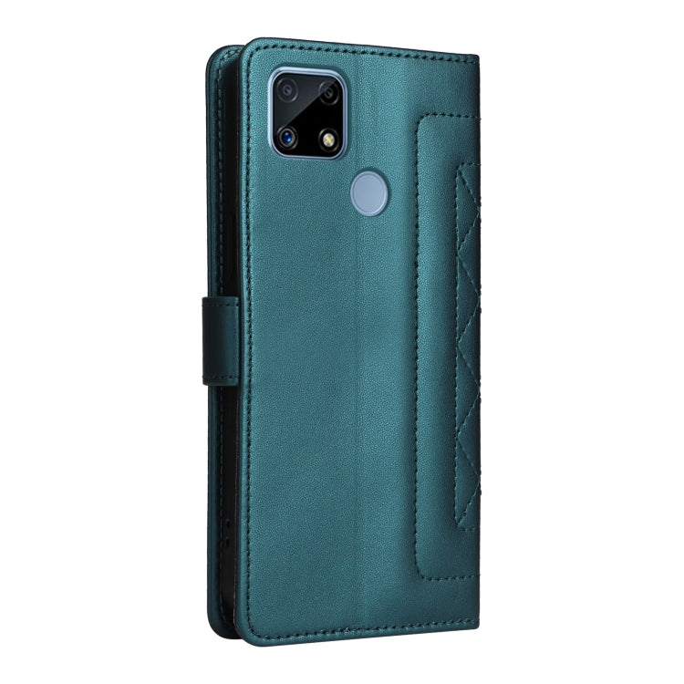 For Realme C15 / C25 / 7i Diamond Lattice Leather Flip Phone Case