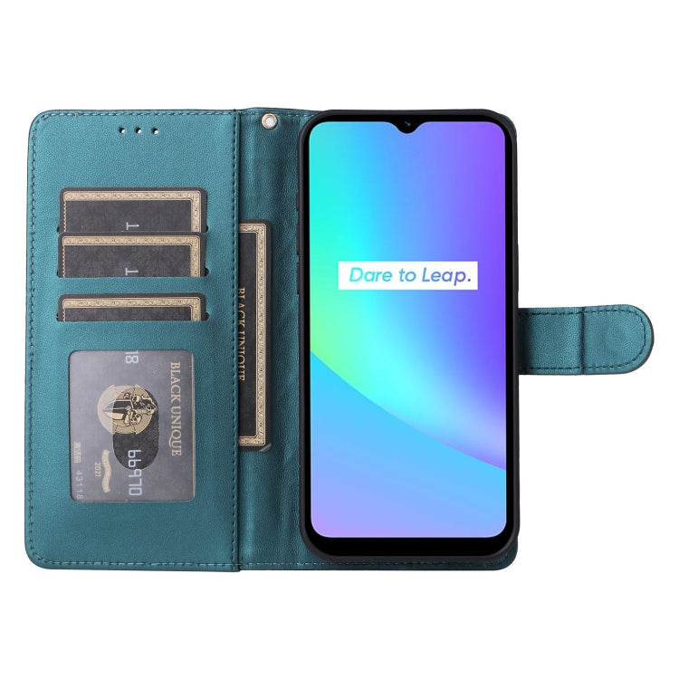 For Realme C15 / C25 / 7i Diamond Lattice Leather Flip Phone Case