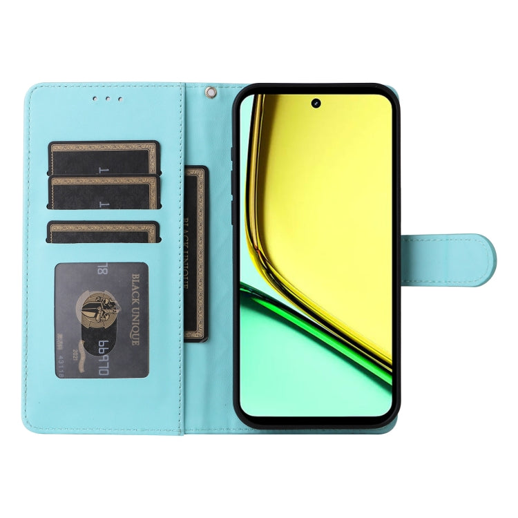 For Realme C67 4G Diamond Lattice Leather Flip Phone Case