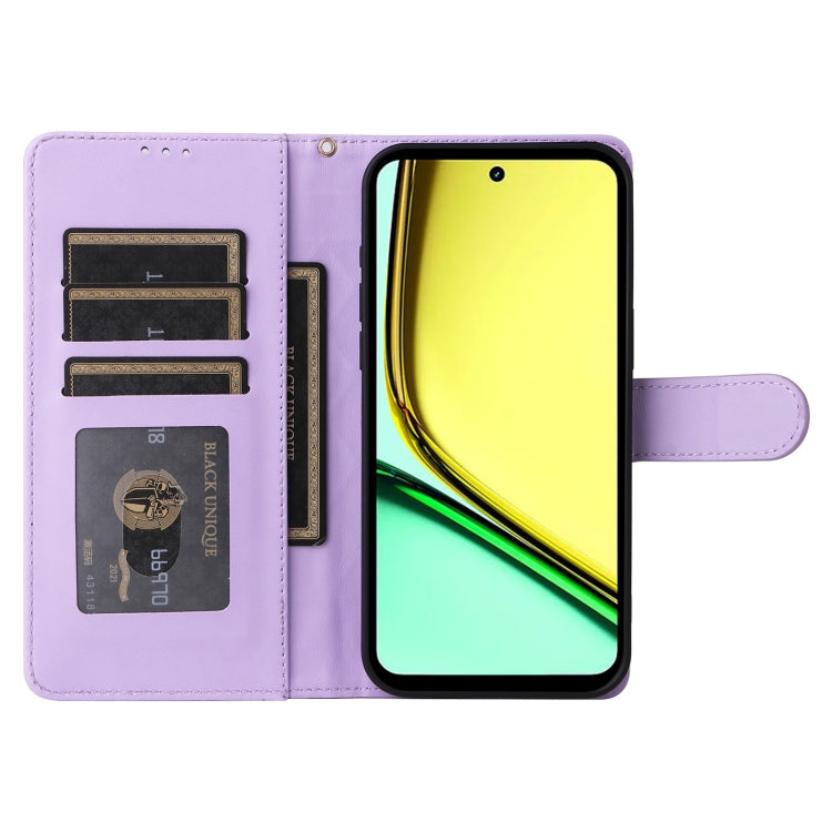 For Realme C67 4G Diamond Lattice Leather Flip Phone Case