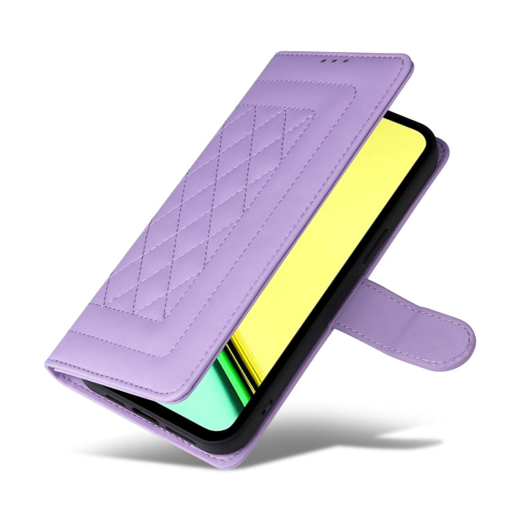 For Realme C67 4G Diamond Lattice Leather Flip Phone Case
