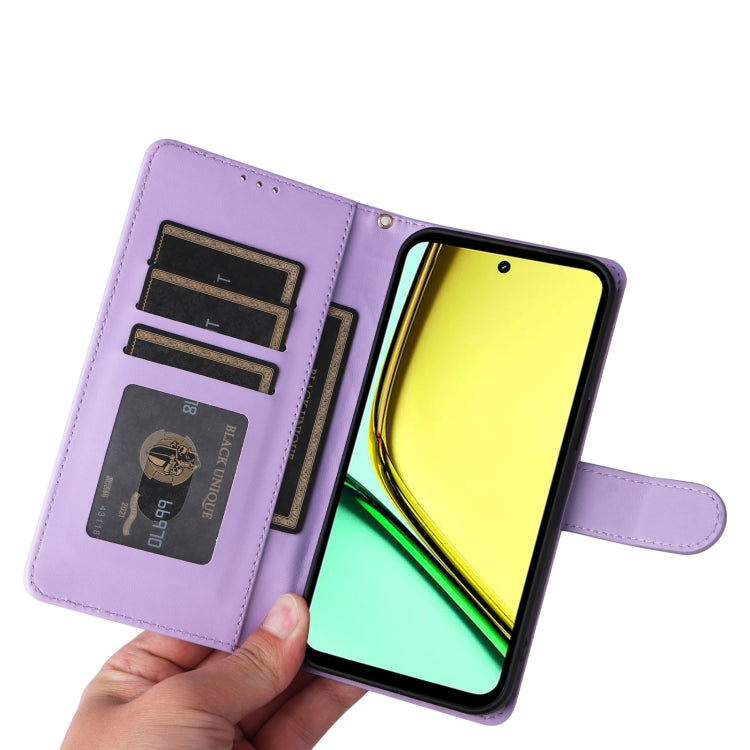 For Realme C67 4G Diamond Lattice Leather Flip Phone Case