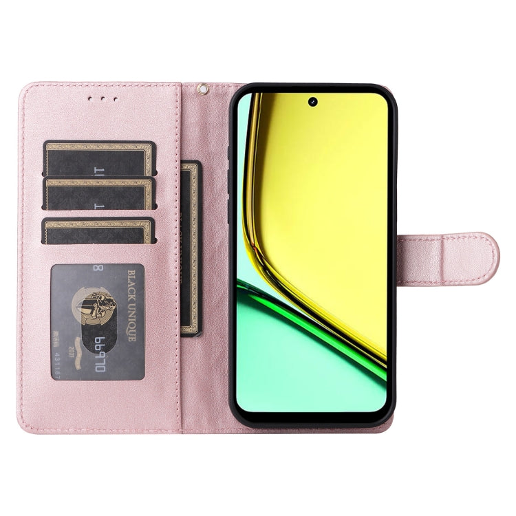 For Realme C67 4G Diamond Lattice Leather Flip Phone Case