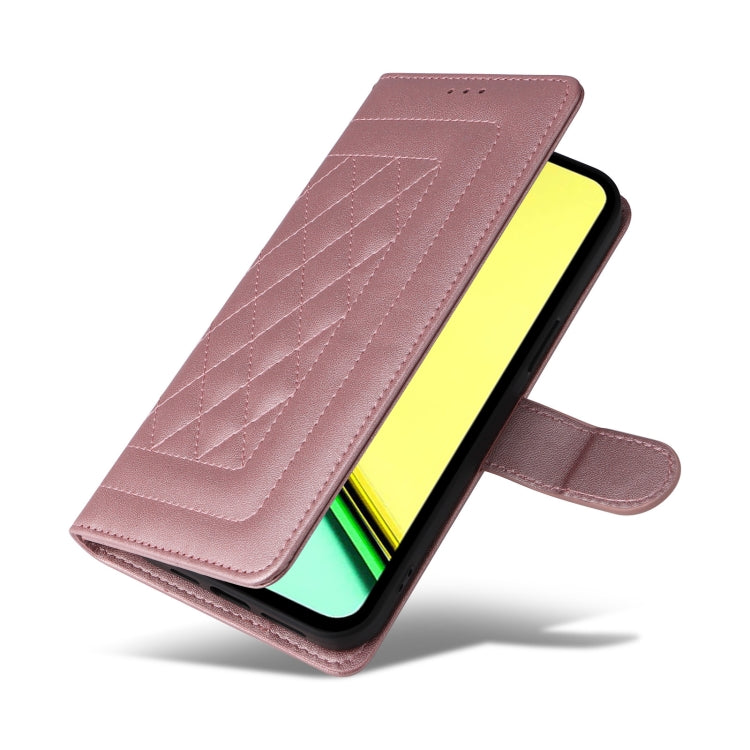 For Realme C67 4G Diamond Lattice Leather Flip Phone Case