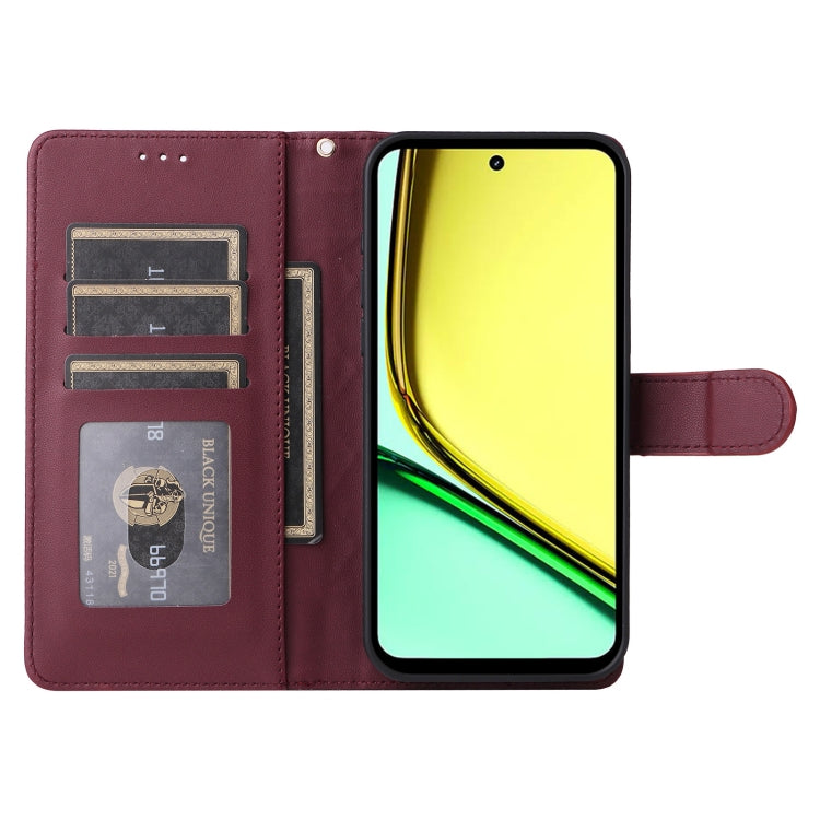 For Realme C67 4G Diamond Lattice Leather Flip Phone Case