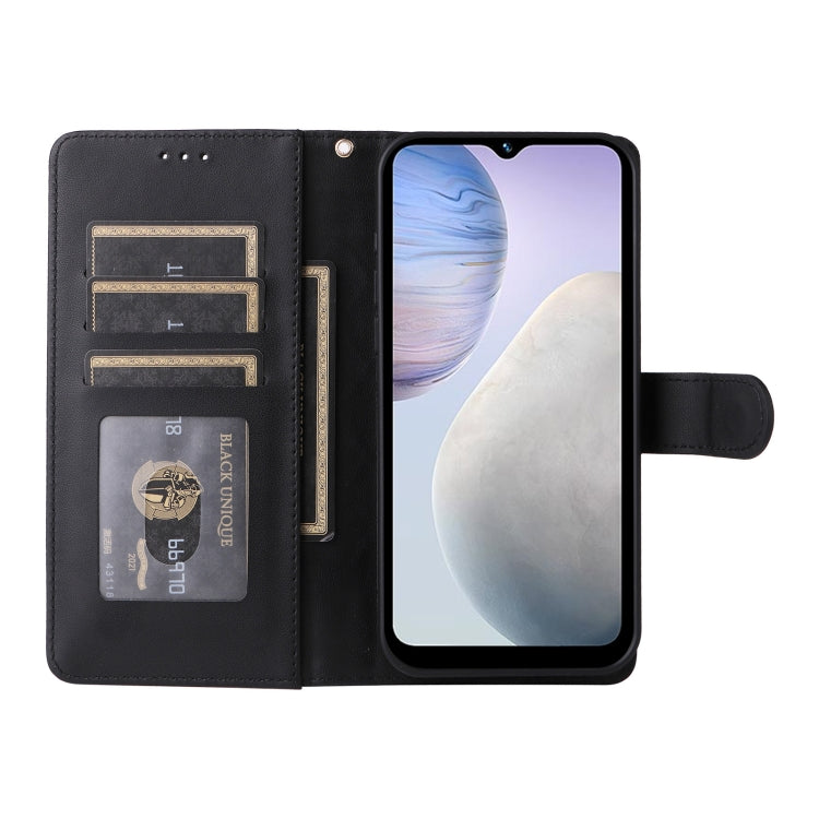 For vivo Y02 Diamond Lattice Leather Flip Phone Case