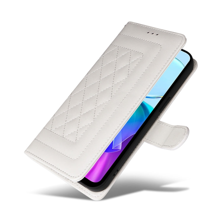 For vivo Y03 Diamond Lattice Leather Flip Phone Case