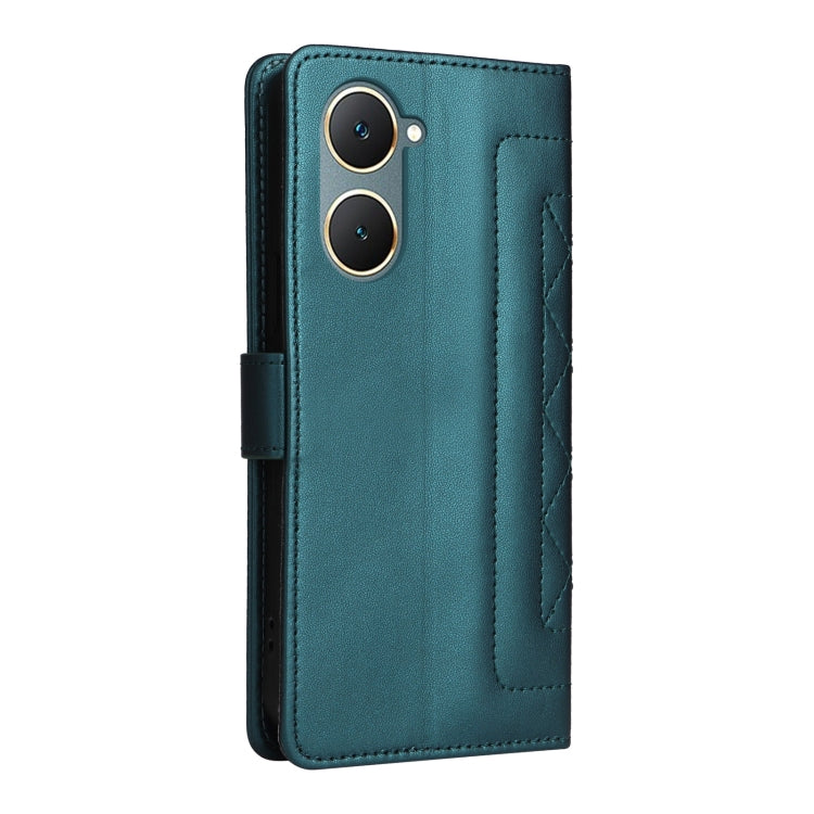 For vivo Y03 Diamond Lattice Leather Flip Phone Case