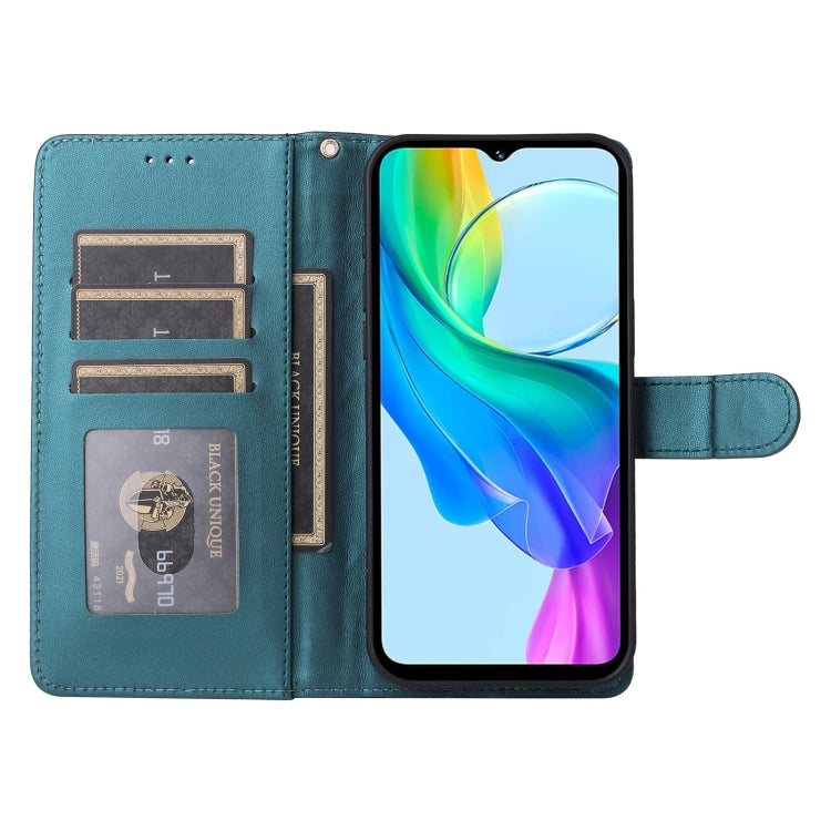 For vivo Y03 Diamond Lattice Leather Flip Phone Case