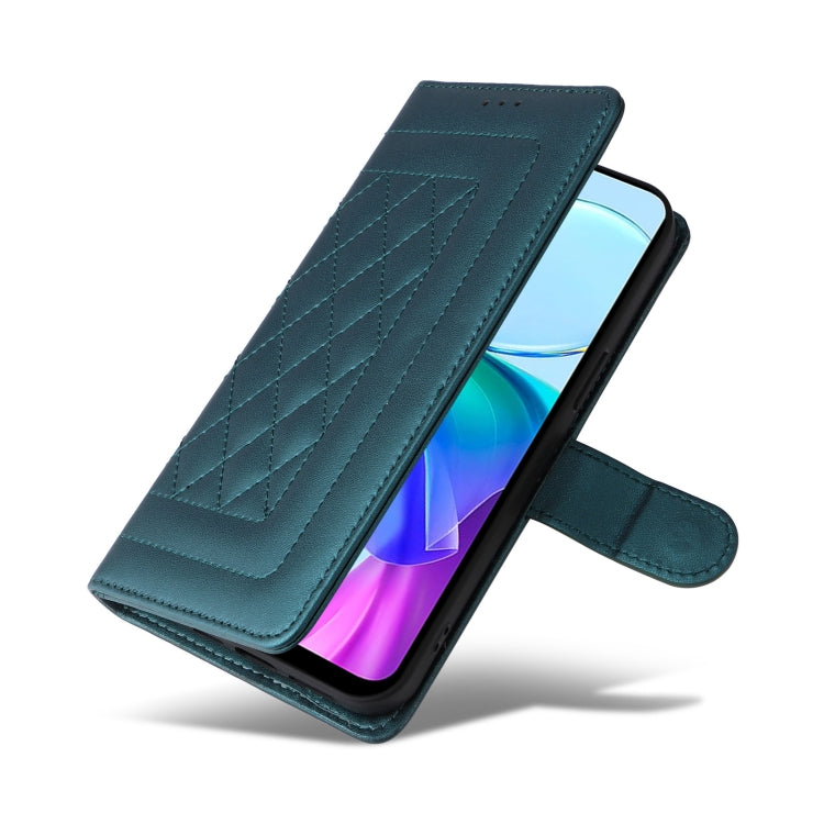 For vivo Y03 Diamond Lattice Leather Flip Phone Case