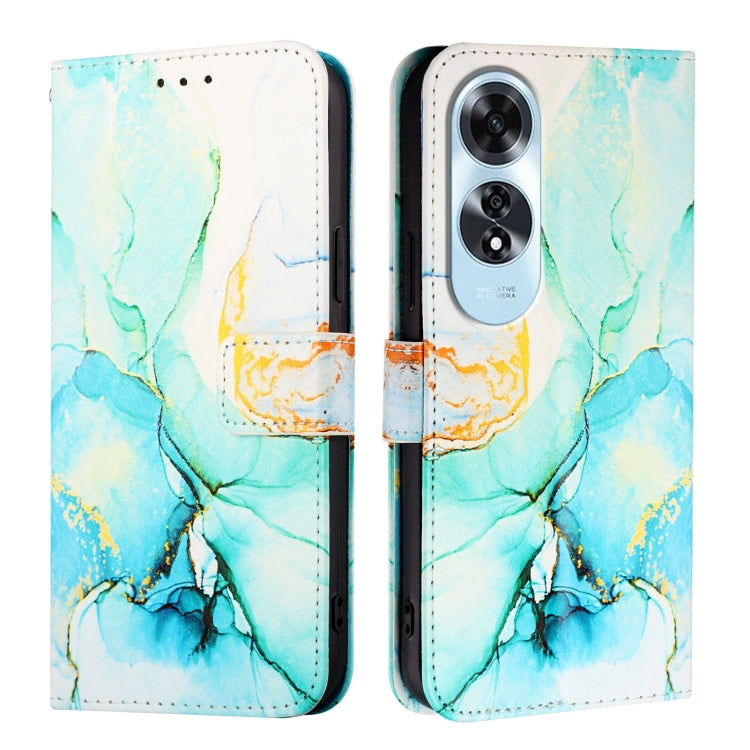 For OPPO A60 4G Global PT003 Marble Pattern Flip Leather Phone Case