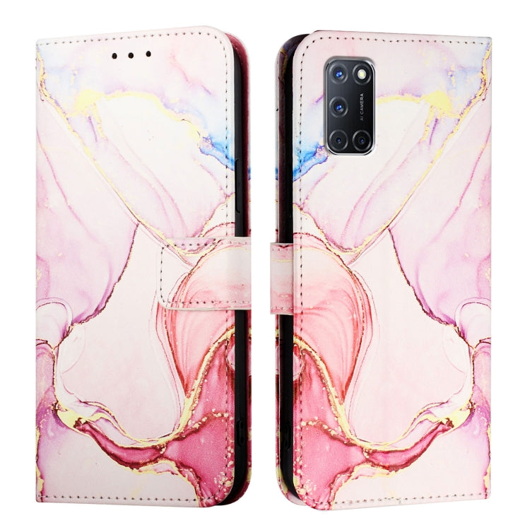For OPPO A72 / A52 / A92 4G PT003 Marble Pattern Flip Leather Phone Case