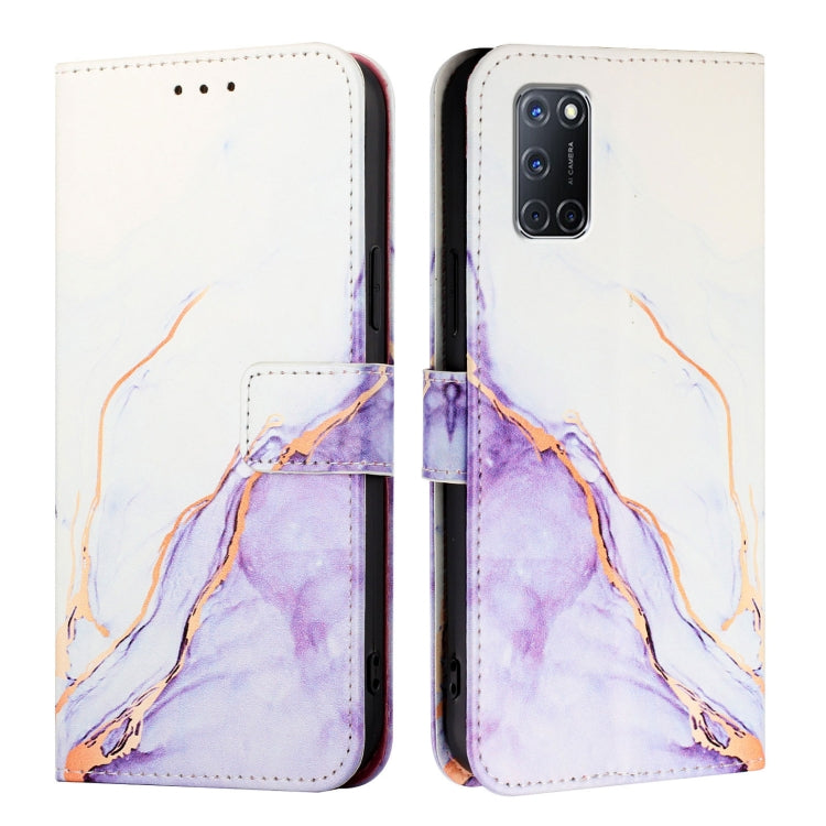 For OPPO A72 / A52 / A92 4G PT003 Marble Pattern Flip Leather Phone Case