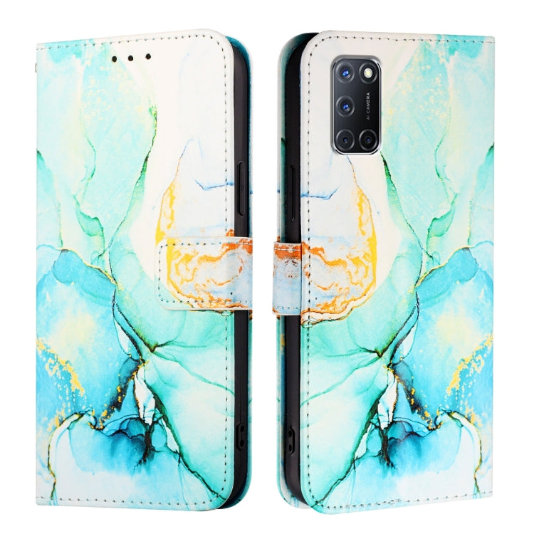 For OPPO A72 / A52 / A92 4G PT003 Marble Pattern Flip Leather Phone Case