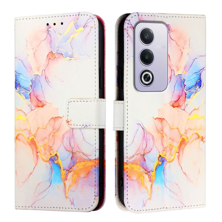 For OPPO A3 Pro 5G Global PT003 Marble Pattern Flip Leather Phone Case