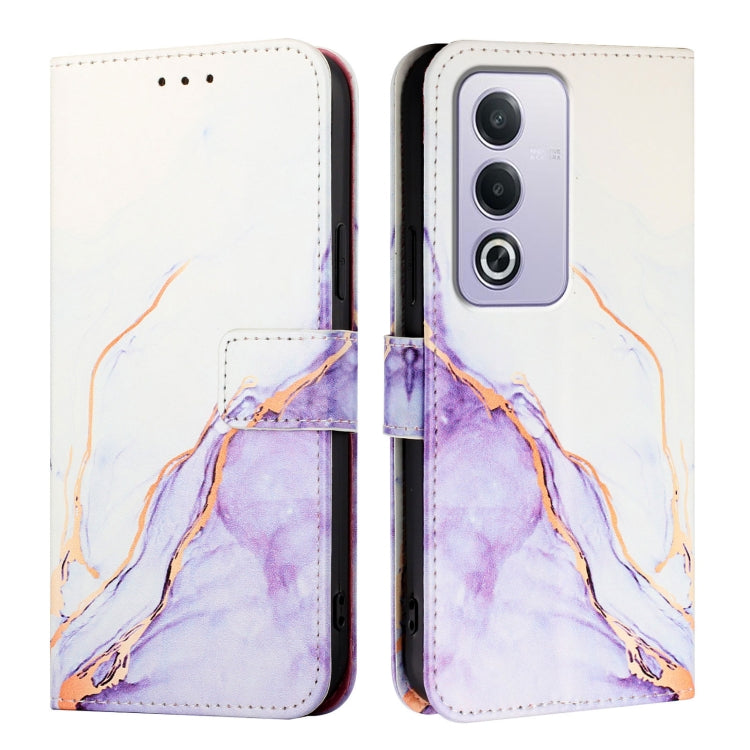 For OPPO A3 Pro 5G Global PT003 Marble Pattern Flip Leather Phone Case