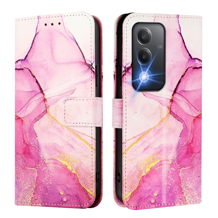 For OPPO A80 5G EU Version PT003 Marble Pattern Flip Leather Phone Case