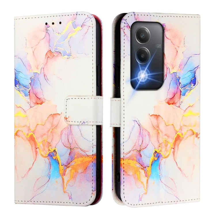 For OPPO A3 Pro 5G India PT003 Marble Pattern Flip Leather Phone Case