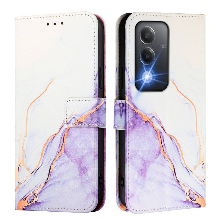 For OPPO A3 Pro 5G India PT003 Marble Pattern Flip Leather Phone Case