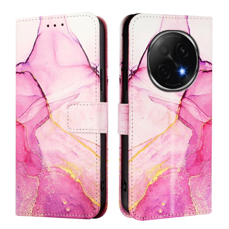 For OPPO A5 Pro China PT003 Marble Pattern Flip Leather Phone Case
