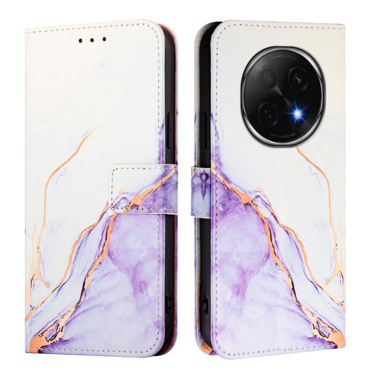For OPPO A5 Pro China PT003 Marble Pattern Flip Leather Phone Case