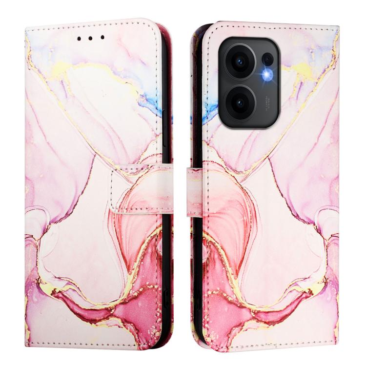 For OPPO Reno13 F 5G Global PT003 Marble Pattern Flip Leather Phone Case