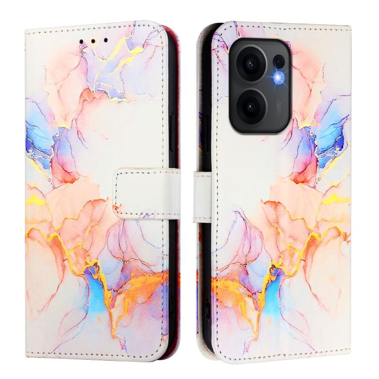 For OPPO Reno13 F 5G Global PT003 Marble Pattern Flip Leather Phone Case