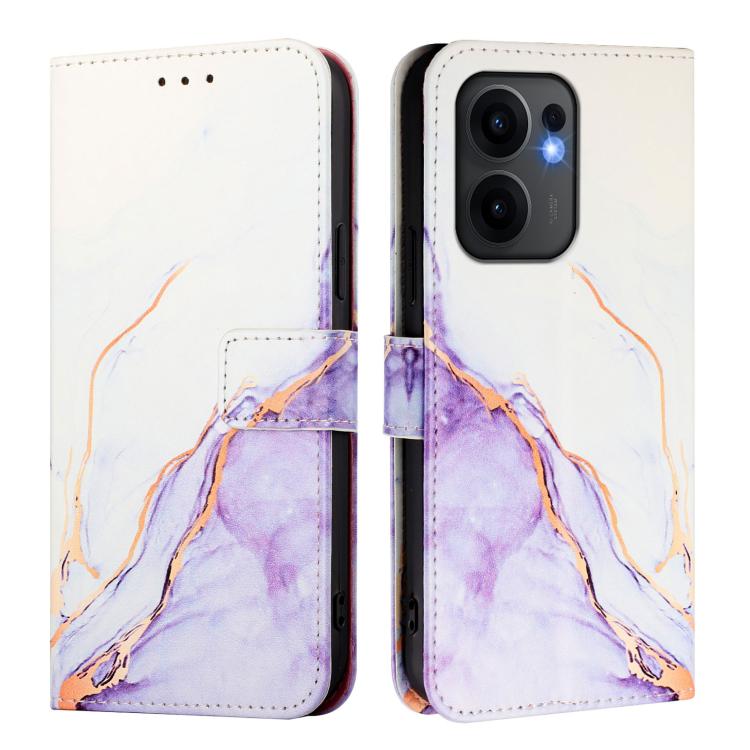 For OPPO Reno13 F 5G Global PT003 Marble Pattern Flip Leather Phone Case