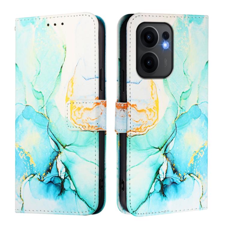 For OPPO Reno13 F 5G Global PT003 Marble Pattern Flip Leather Phone Case