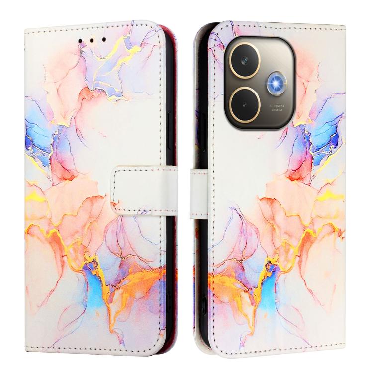 For OPPO A5 Pro 5G Global PT003 Marble Pattern Flip Leather Phone Case