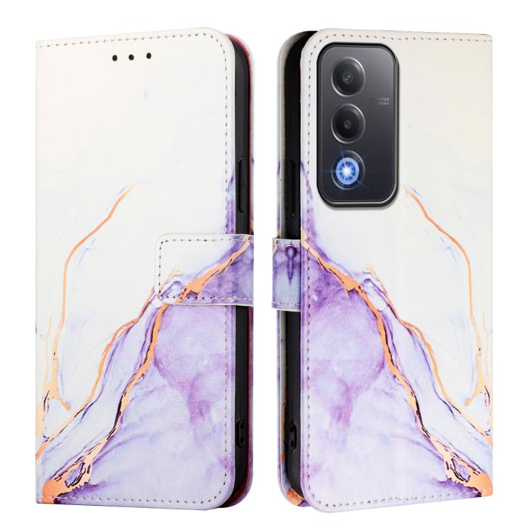 For OPPO A5 5G Global PT003 Marble Pattern Flip Leather Phone Case