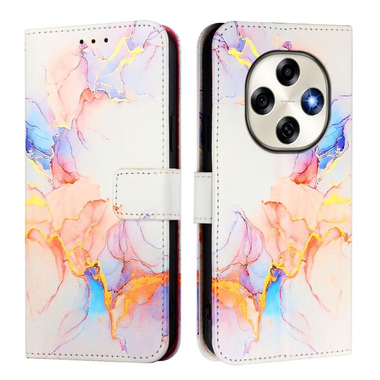 For OPPO A6 Pro China PT003 Marble Pattern Flip Leather Phone Case
