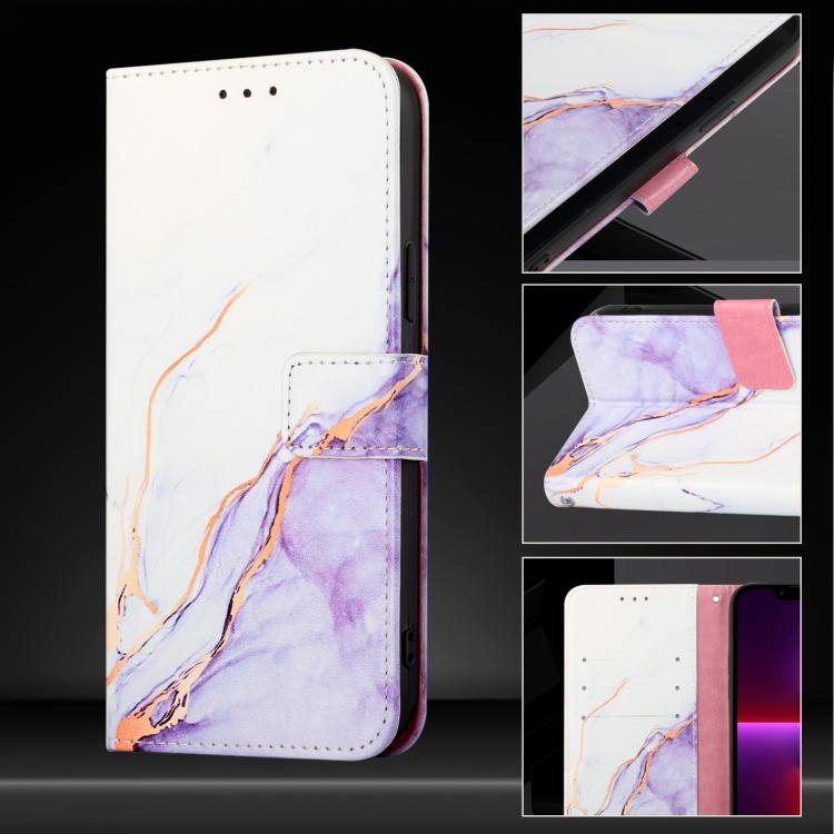 For OPPO A6 Pro China PT003 Marble Pattern Flip Leather Phone Case