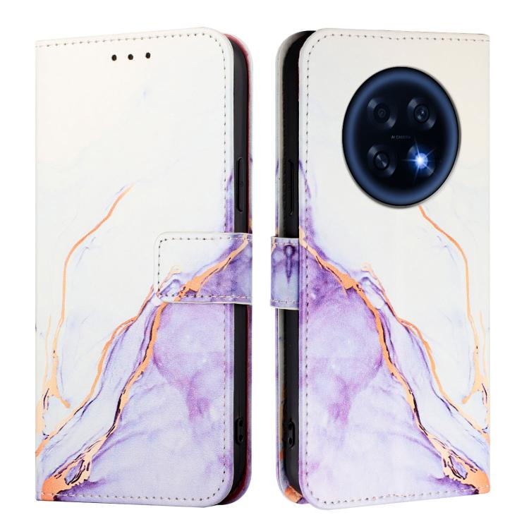 For OPPO A6 GT 5G PT003 Marble Pattern Flip Leather Phone Case