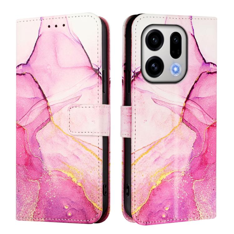 For OPPO Find X9 PT003 Marble Pattern Flip Leather Phone Case