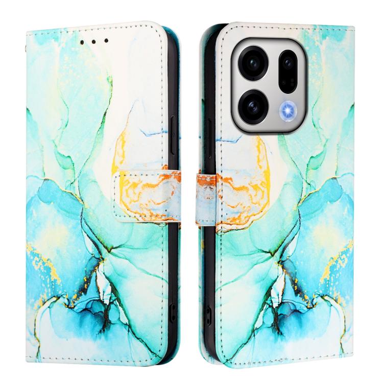 For OPPO Find X9 PT003 Marble Pattern Flip Leather Phone Case
