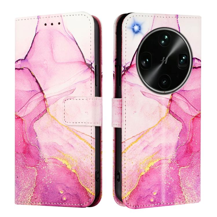 For OPPO Find X9 Ultra PT003 Marble Pattern Flip Leather Phone Case
