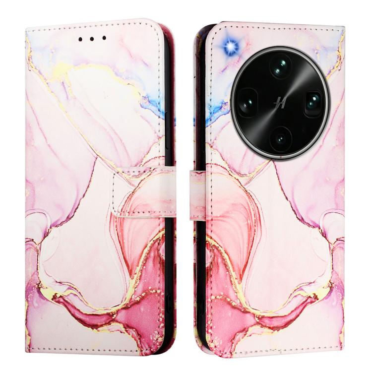 For OPPO Find X9 Ultra PT003 Marble Pattern Flip Leather Phone Case